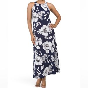 🎉LAST PIECE 🎉ANNE KLEIN Milly Floral Halter Maxi Dress